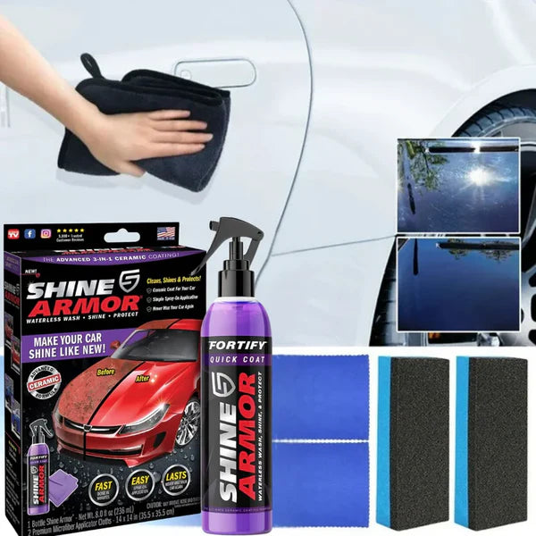 Cera en Spray Brilla Max 235ml - ¡Renueva el Brillo de tu Auto en Minutos!