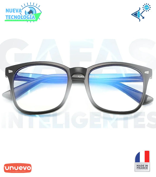 Dos piezas de Gafas autoajustables con graduación automática para cada ojo de 0,5 a 5 grados que se oscurecen con el sol